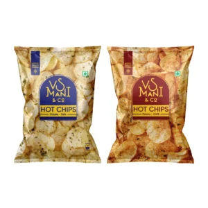 Vs Mani & Co. Potato Hot Chips Salt(65gms) & Vs Mani & Co. Potato Hot Chips Chilli(65gms) Combo