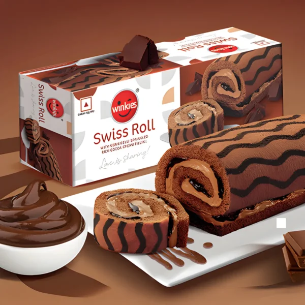 Winkies Swiss Roll Chocolate